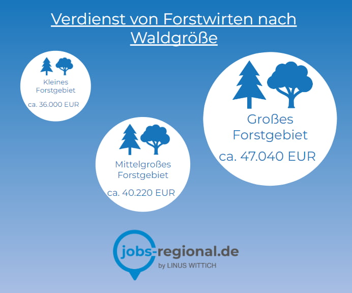 Gehalt nach Forstgröße von Forstwirten
