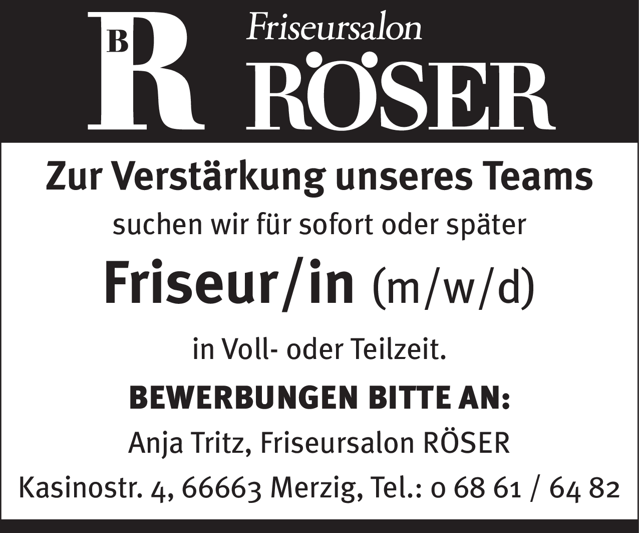 Friseur/in (m/w/d)