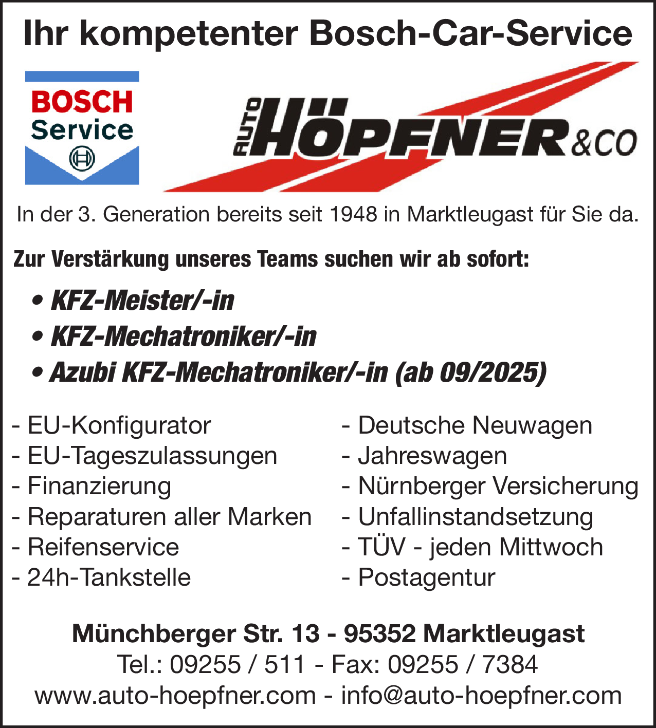 KFZ-Meister (m/w/d)