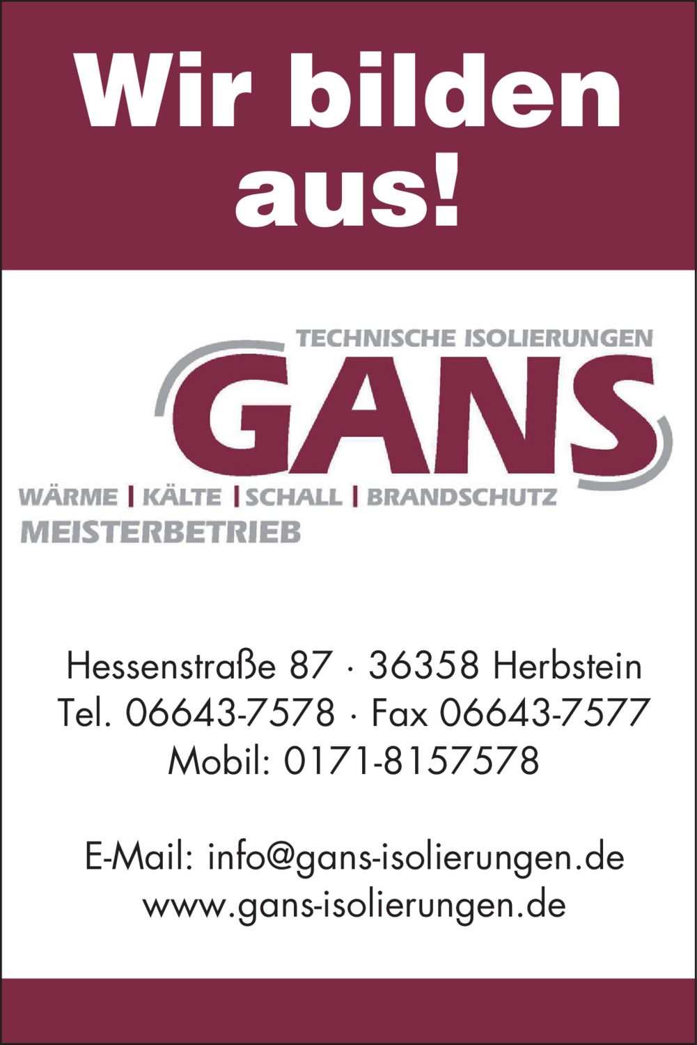 Auszubildender (m/w/d)
