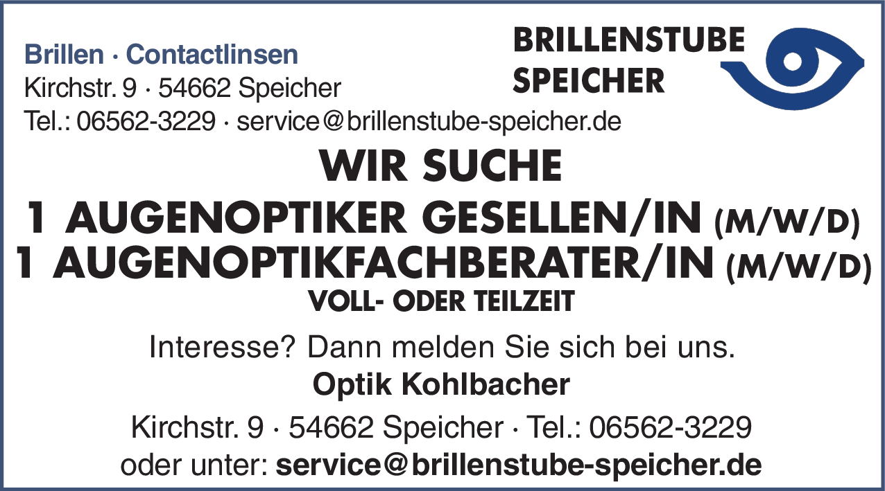 Augenoptikfachberater/in (m/w/d)