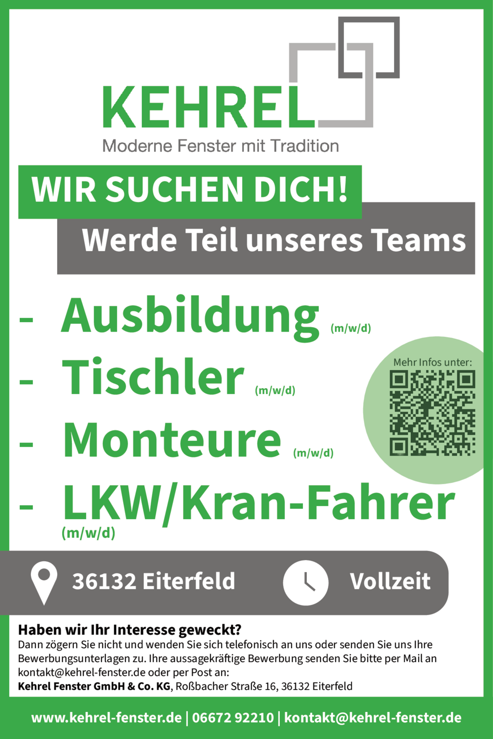 Tischler (m/w/d)