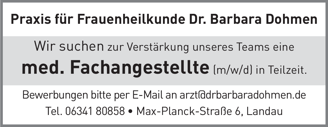 Med. Fachangestellte (m/w/d)