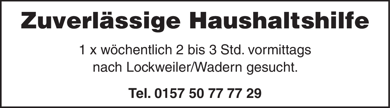 Haushaltshilfe