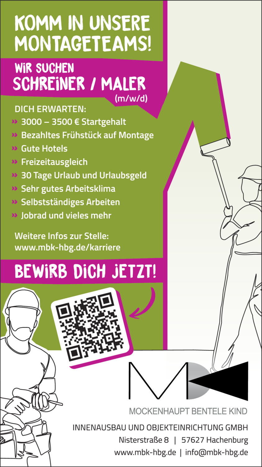 Schreiner (m/w/d)