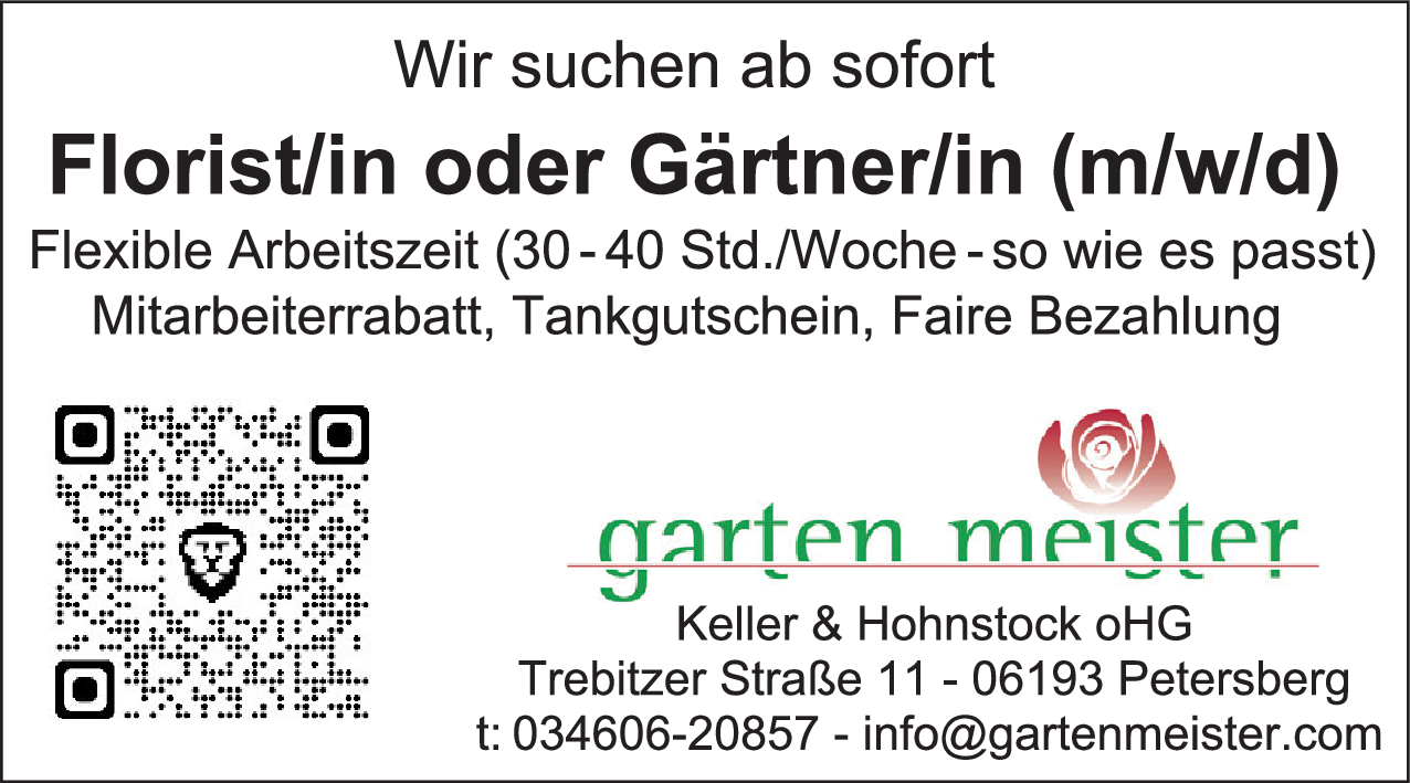 Gärtner/in (m/w/d)