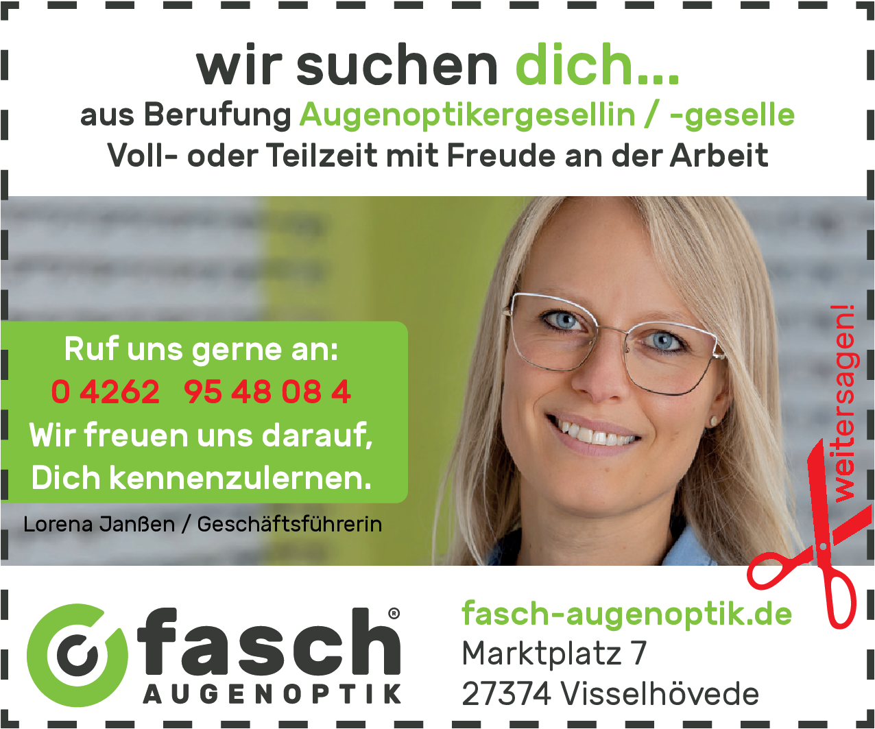Augenoptikergesellin /-geselle (m/w/d)