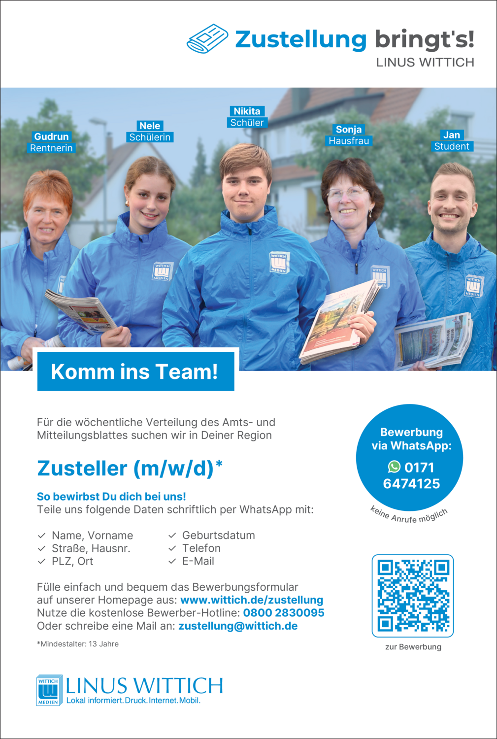 Zusteller (m/w/d)