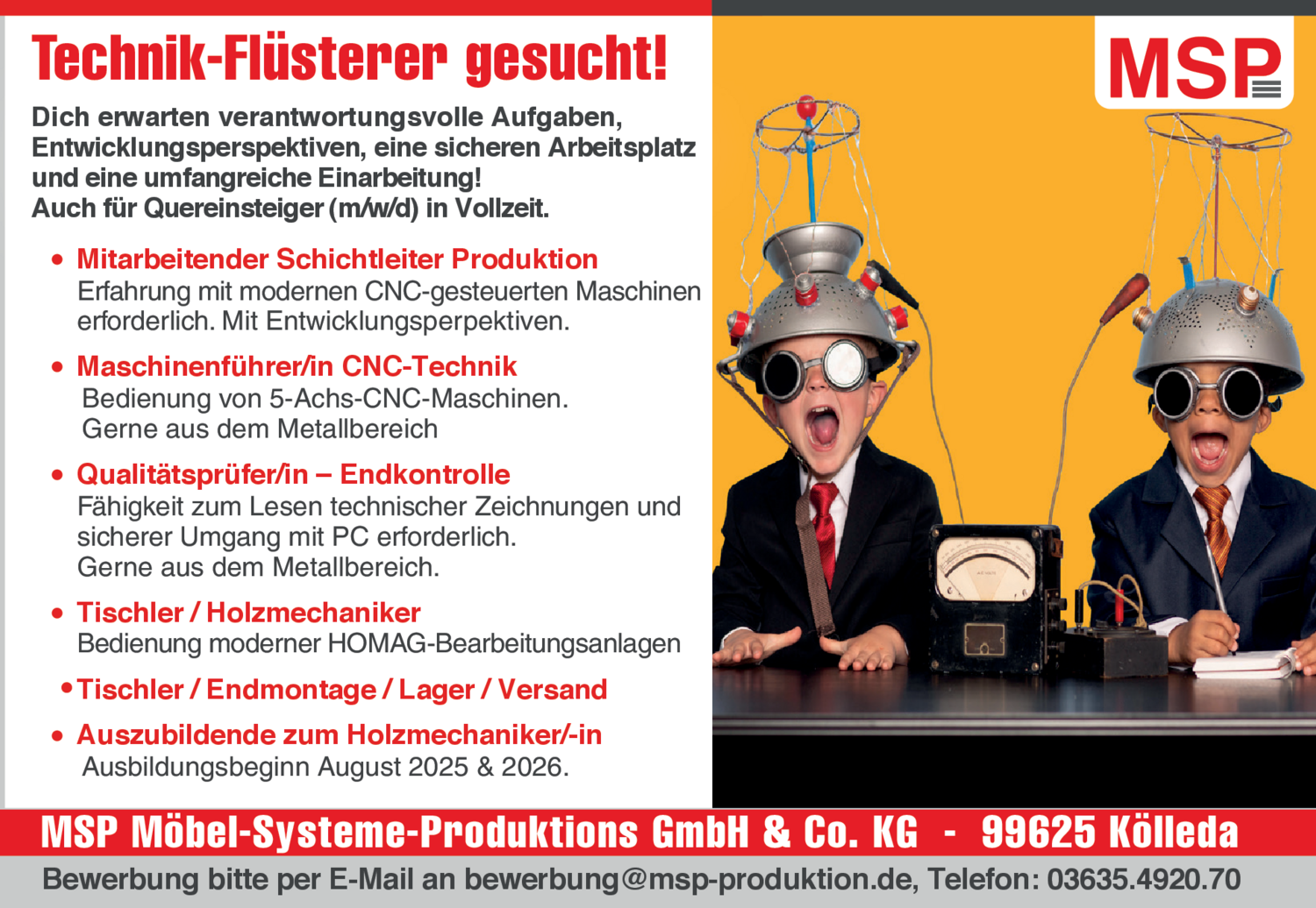 Maschinenführer/in CNC-Technik (m/w/d)
