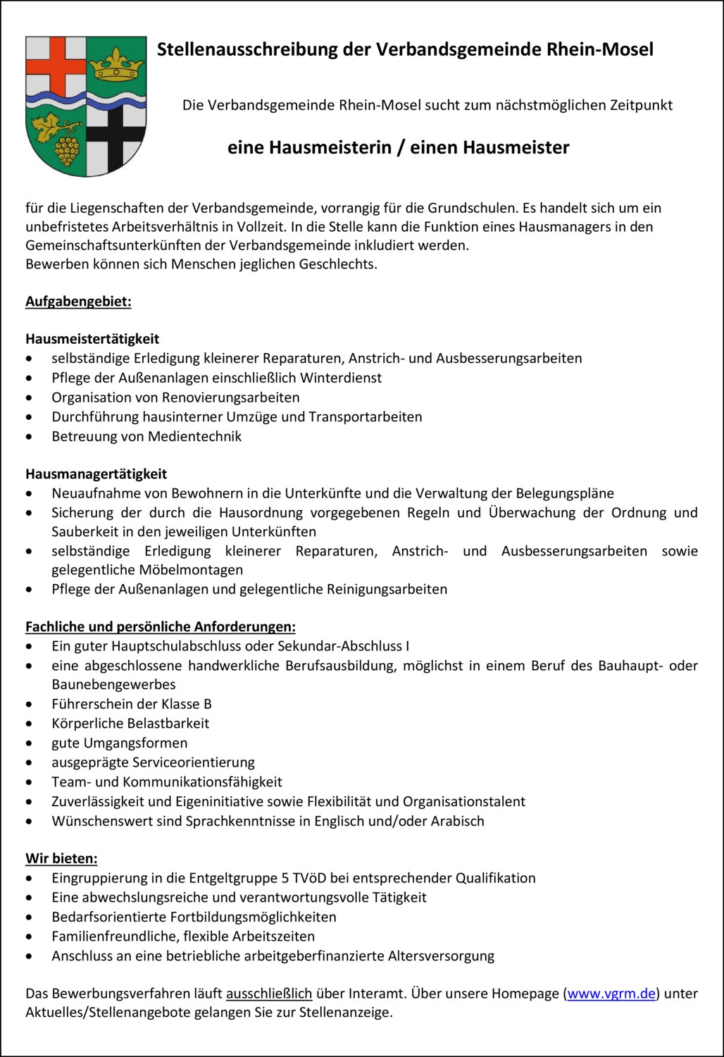 Hausmanager (m/w/d)