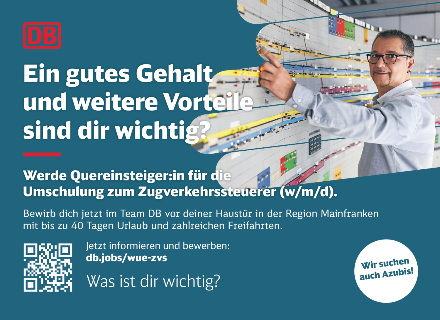 Quereinsteiger für die Umschulung zum Zugverkehrssteuerer (w/m/d)