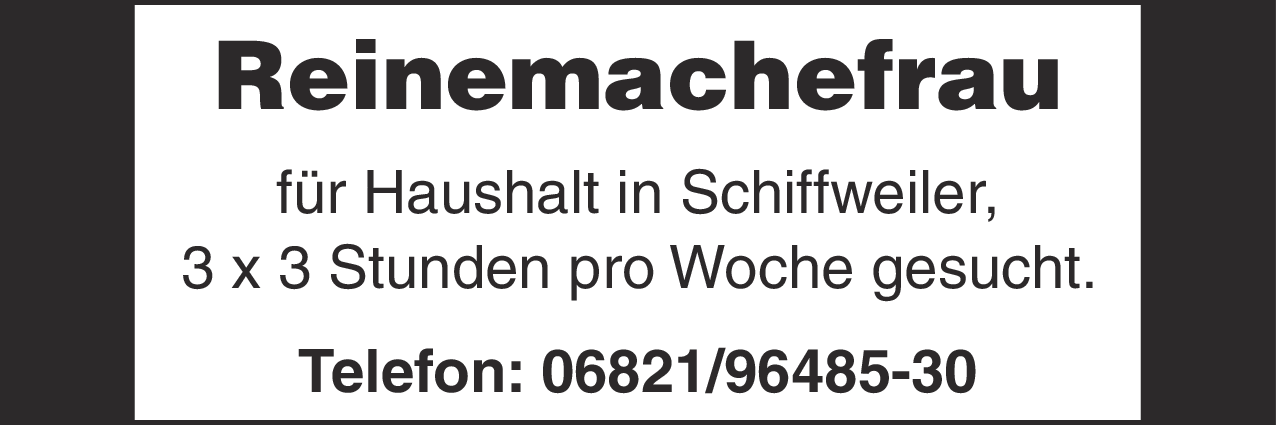 Reinemachefrau