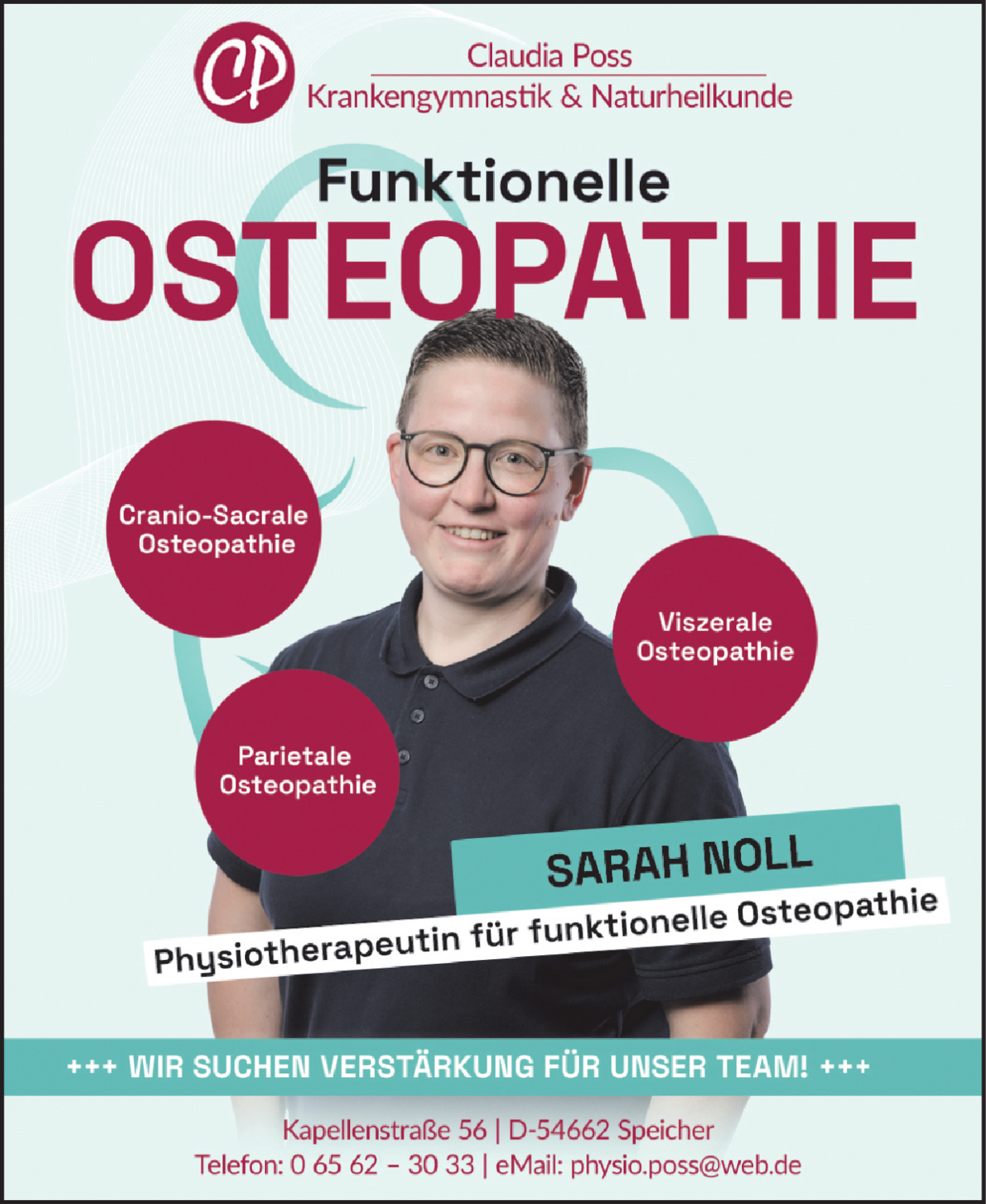 Physiotherapeut/in für funktionelle Osteopathie (m/w/d)