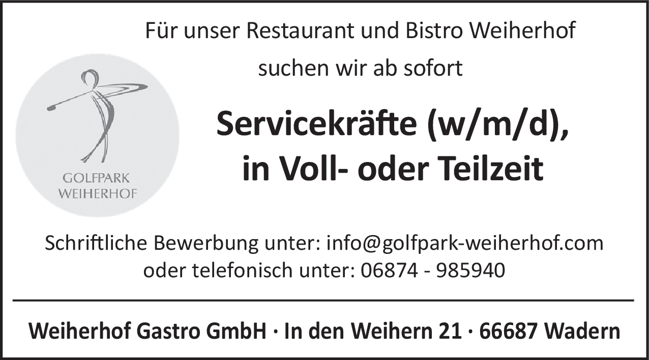 Servicekraft (w/m/d)