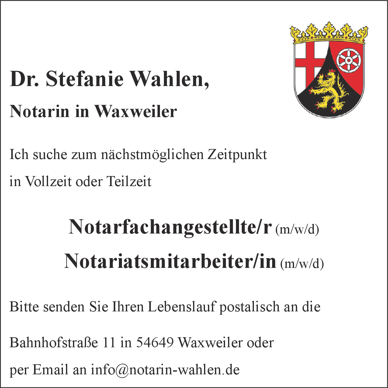 Notarfachangestellte/r (m/w/d)