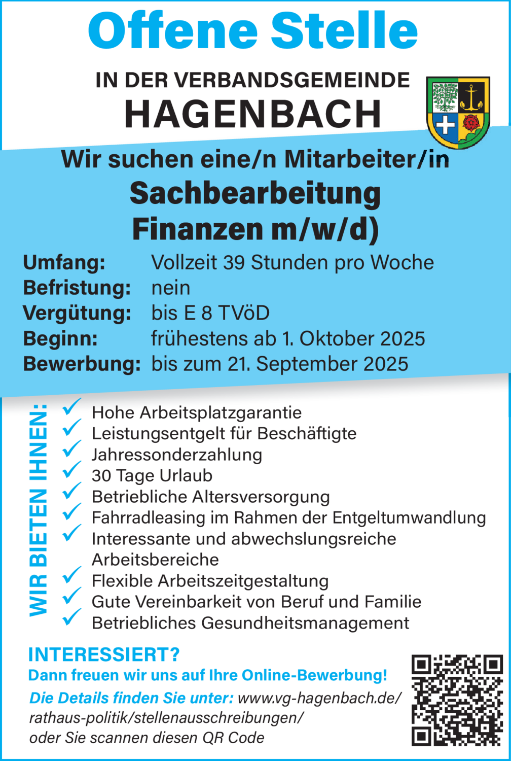 Sachbearbeitung Finanzen (m/w/d)