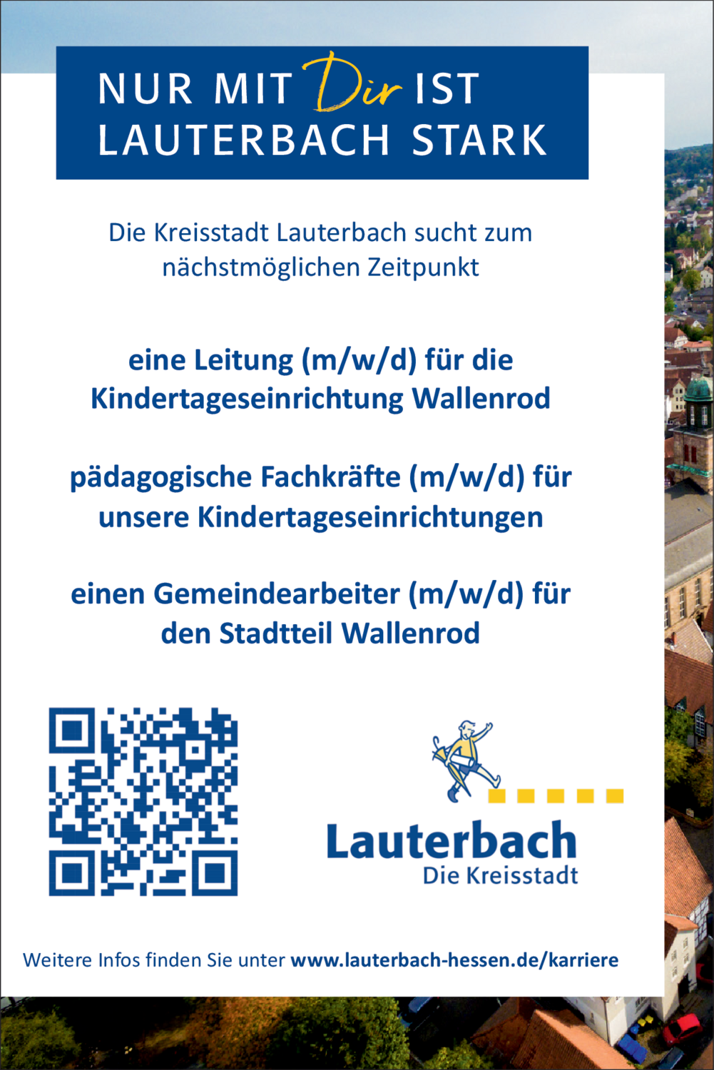 Leitung (m/w/d) für die Kindertageseinrichtung Wallenrod