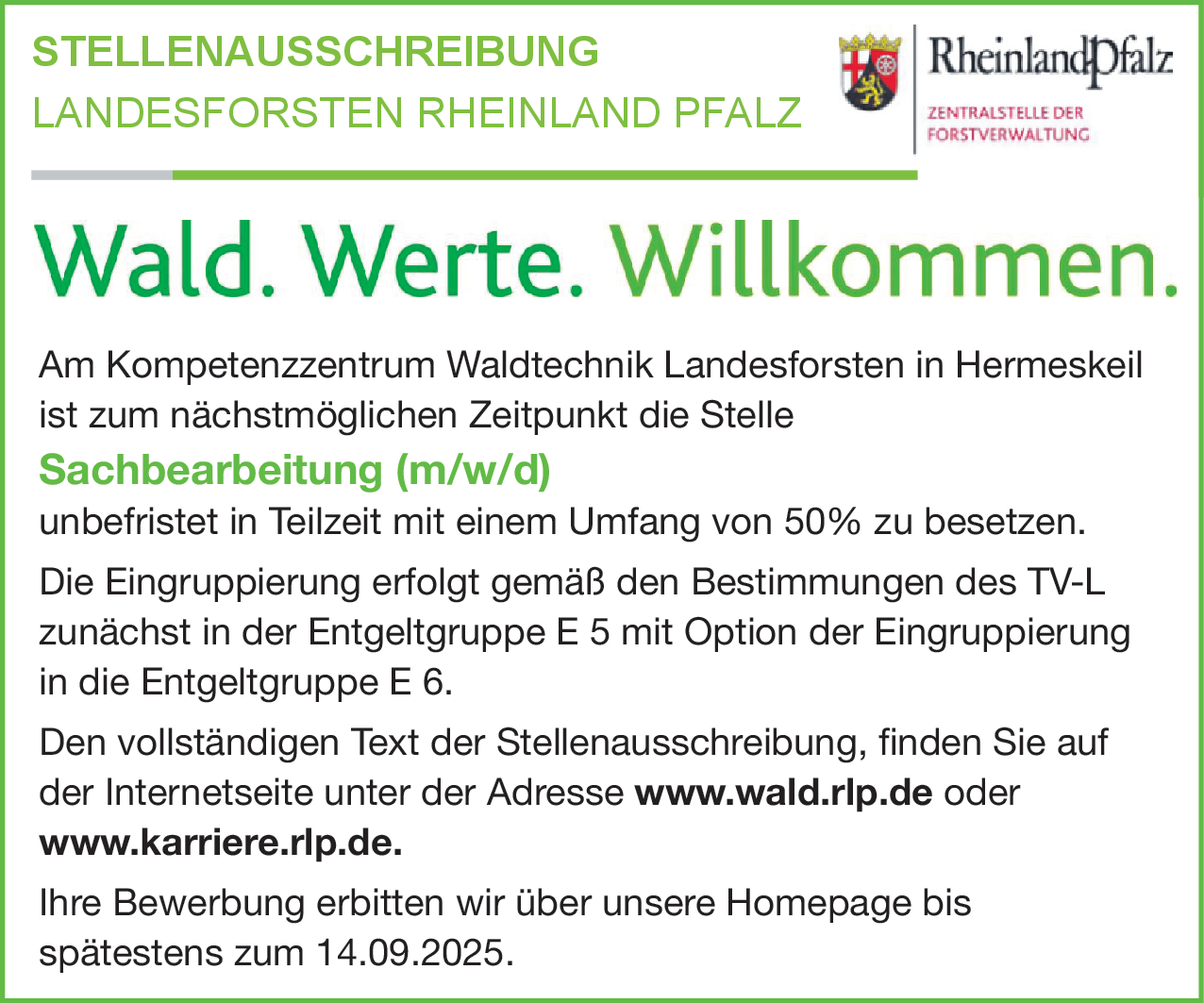 Sachbearbeitung (m/w/d)