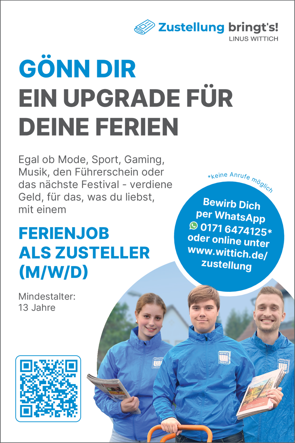 Ferienjob als Zusteller (m/w/d)