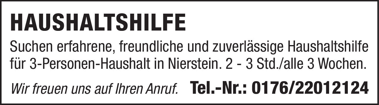 Haushaltshilfe