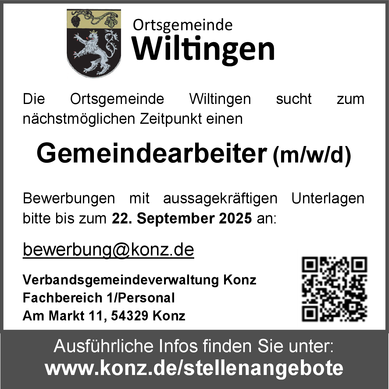 Gemeindearbeiter (m/w/d)
