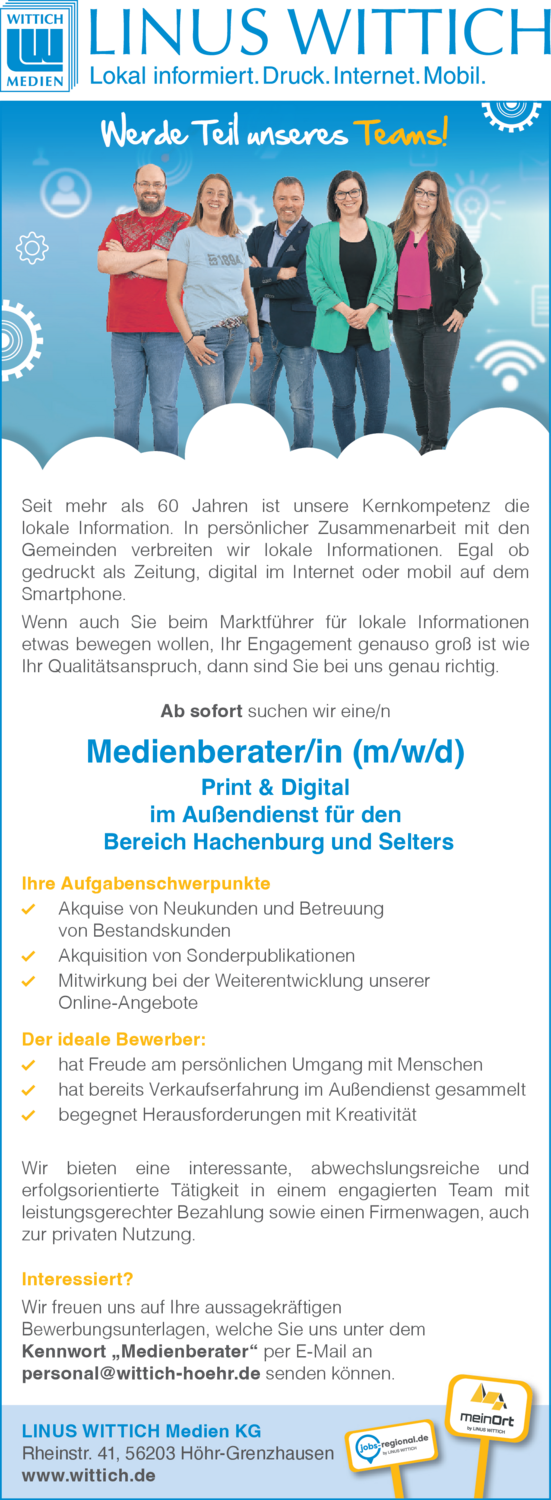 Medienberater/in (m/w/d)
