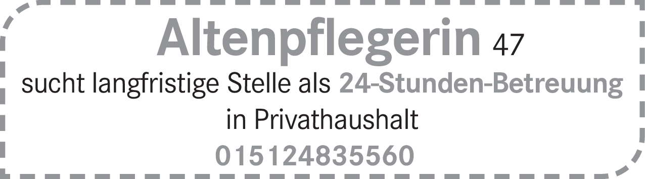 24-Stunden-Betreuung (m/w/d)