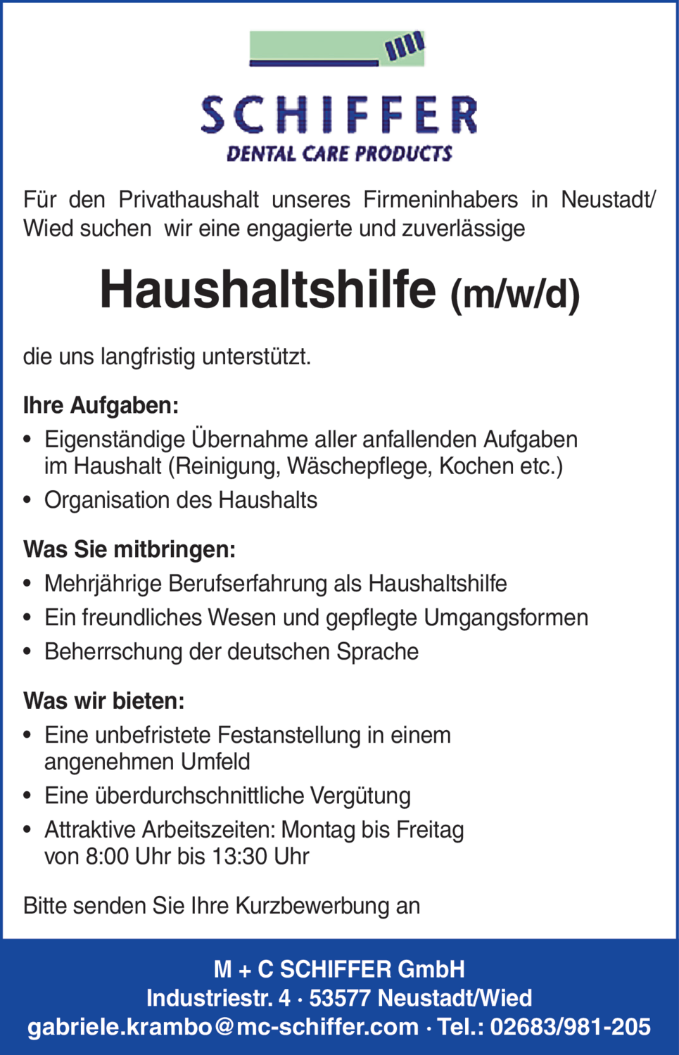 Haushaltshilfe (m/w/d)