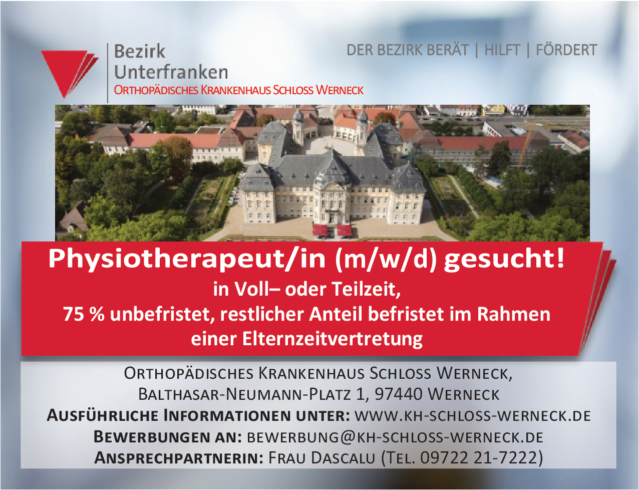 Physiotherapeut/in (m/w/d)