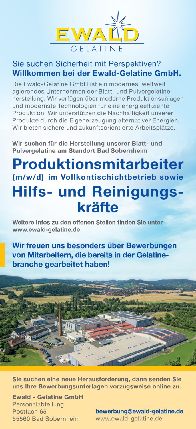 Produktionsmitarbeiter (m/w/d)