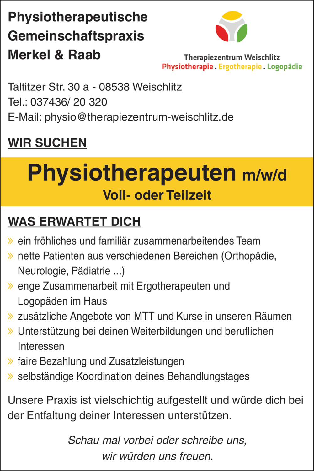 Physiotherapeut (m/w/d)