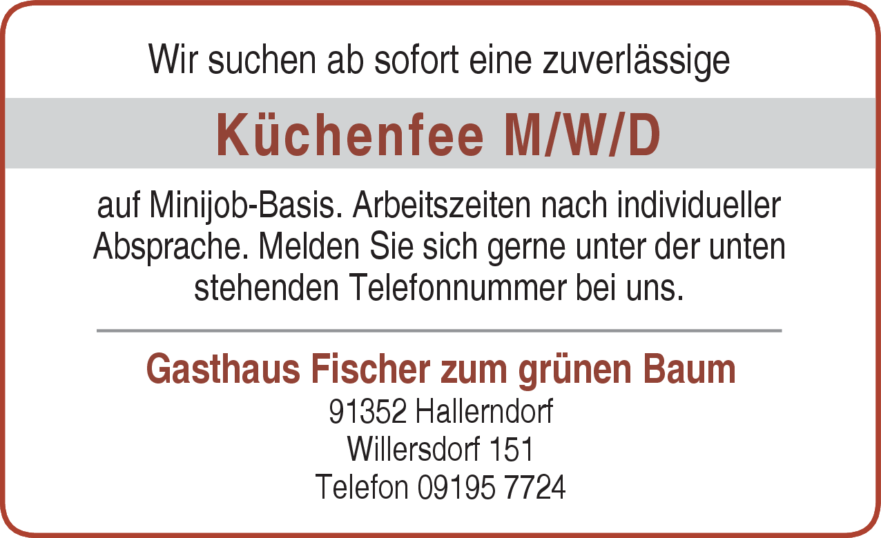 Küchenfee (m/w/d)