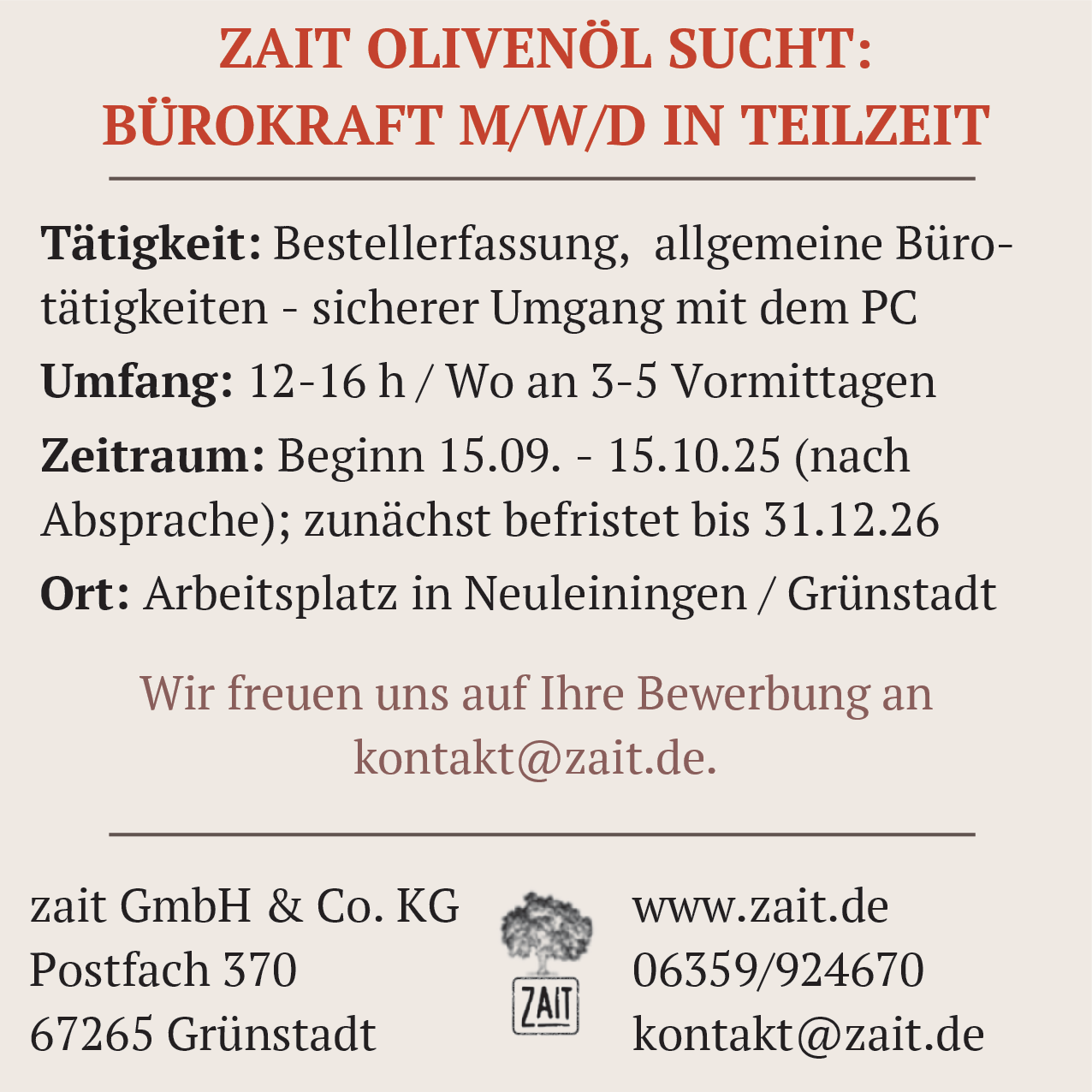 Bürokraft (m/w/d)