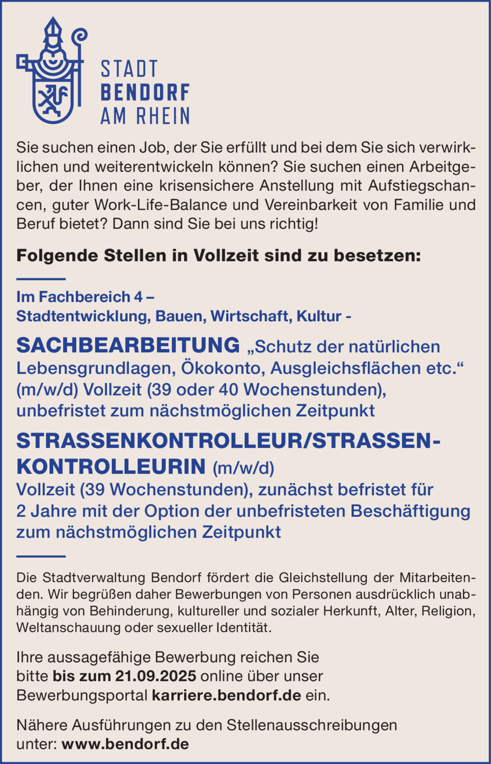 Straßenkontrolleur/Straßenkontrolleurin (m/w/d)