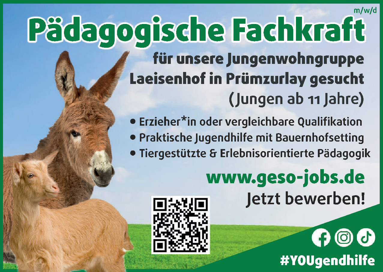 Pädagogische Fachkraft (m/w/d)