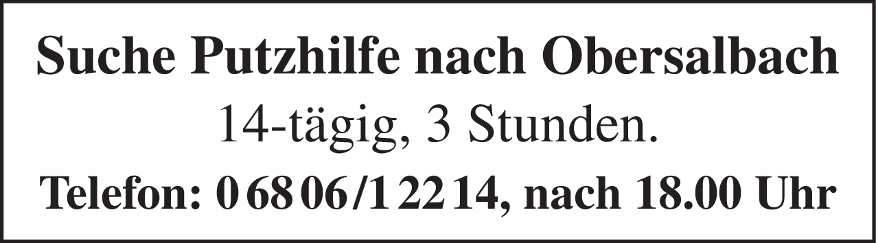 Putzhilfe