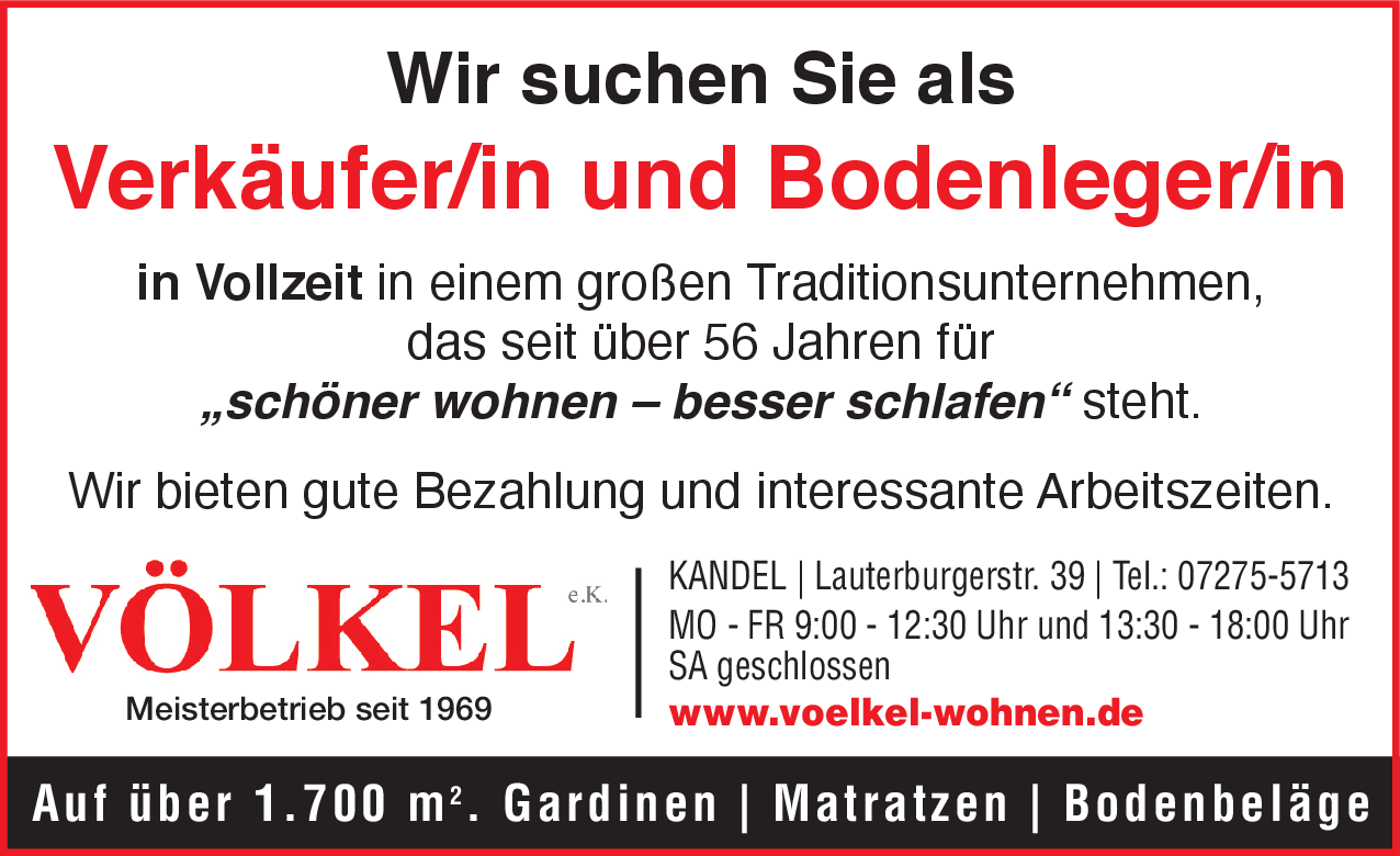 Verkäufer/in (m/w/d)