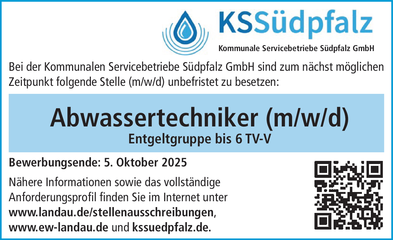 Abwassertechniker (m/w/d)