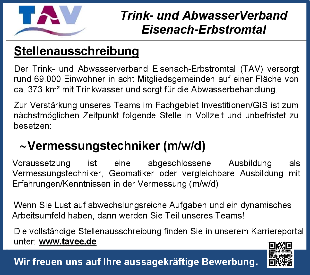 Vermessungstechniker (m/w/d)