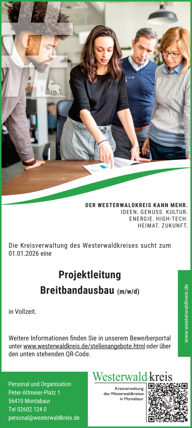 Projektleitung Breitbandausbau (m/w/d)