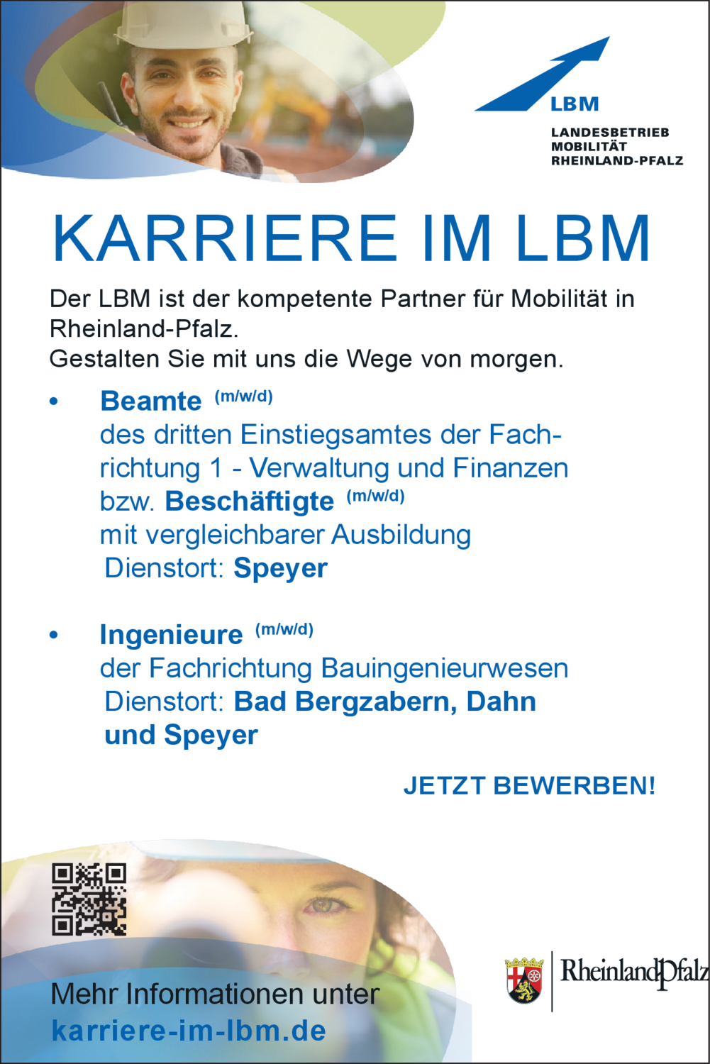 Beamte (m/w/d) des dritten Einstiegsamtes der Fachrichtung 1 - Verwaltung und Finanzen