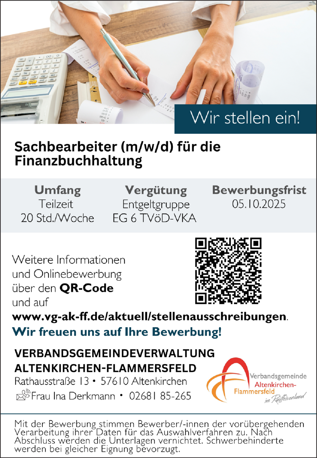 Sachbearbeiter (m/w/d) für die Finanzbuchhaltung