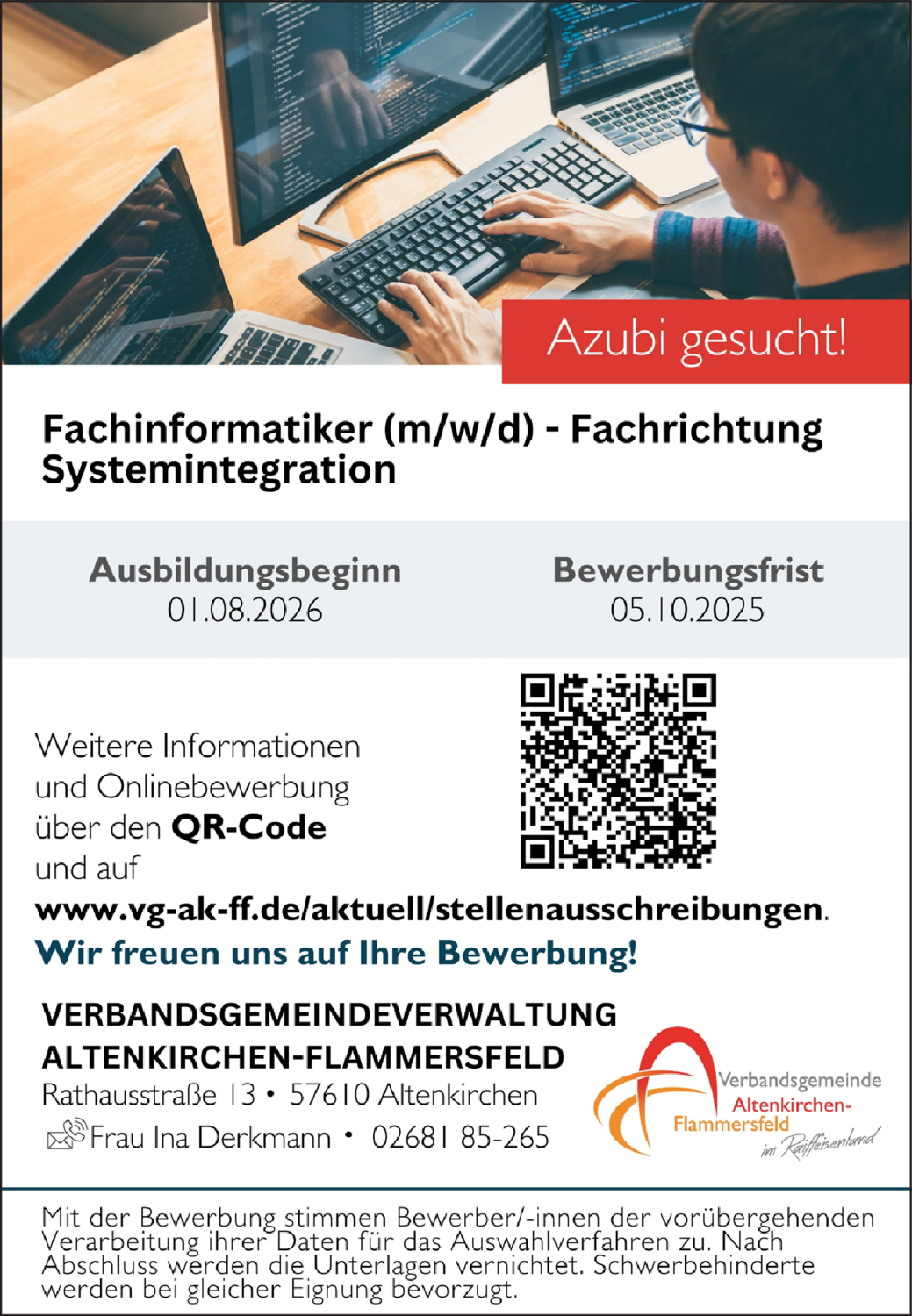 Fachinformatiker (m/w/d) - Fachrichtung Systemintegration