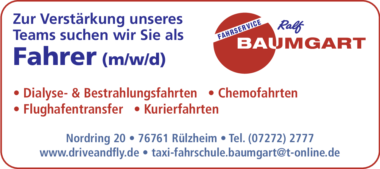 Fahrer (m/w/d)