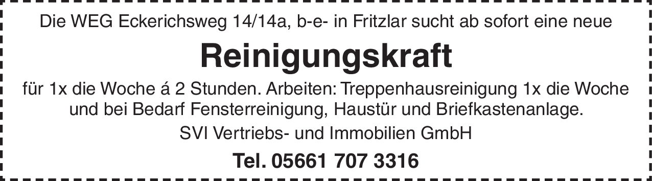 Reinigungskraft