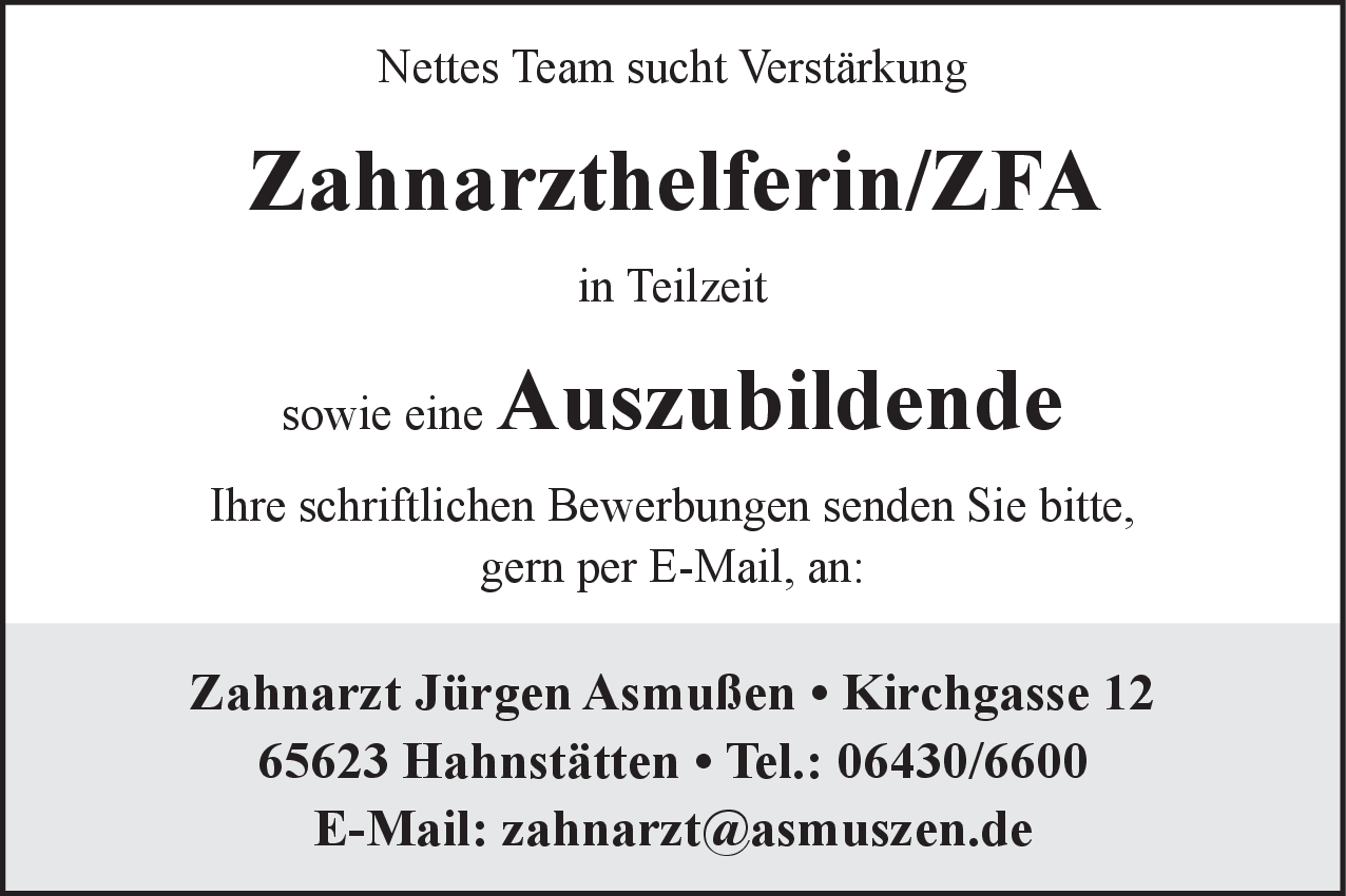 Auszubildende/r (m/w/d)