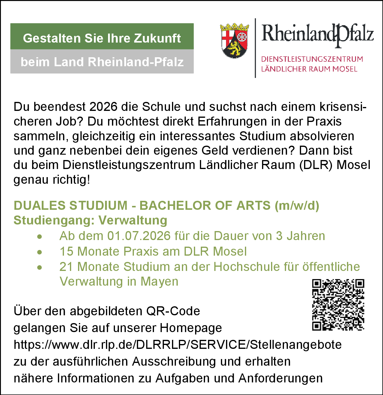 Duales Studium - Bachelor of Arts (m/w/d)