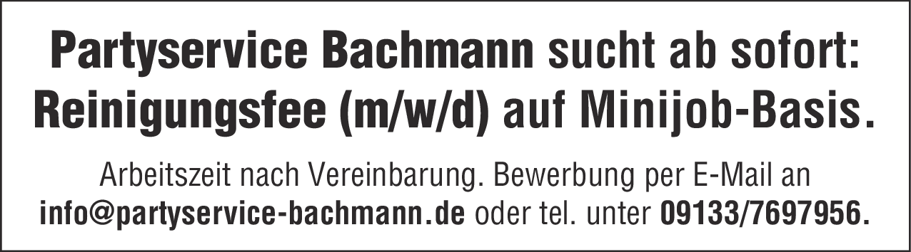 Reinigungsfee (m/w/d)