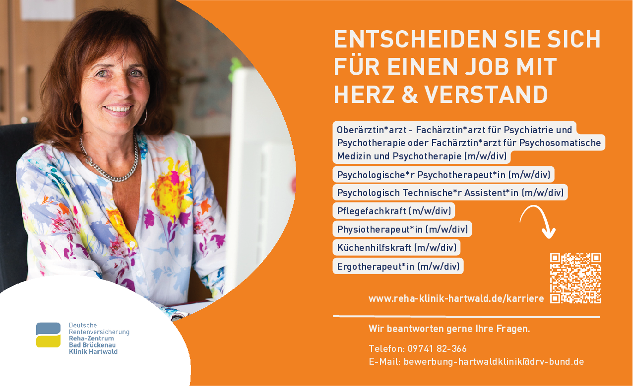 Oberärztin*arzt - Fachärztin*arzt für Psychiatrie und Psychotherapie oder Fachärztin*arzt für Psychosomatische Medizin und Psychotherapie (m/w/div)