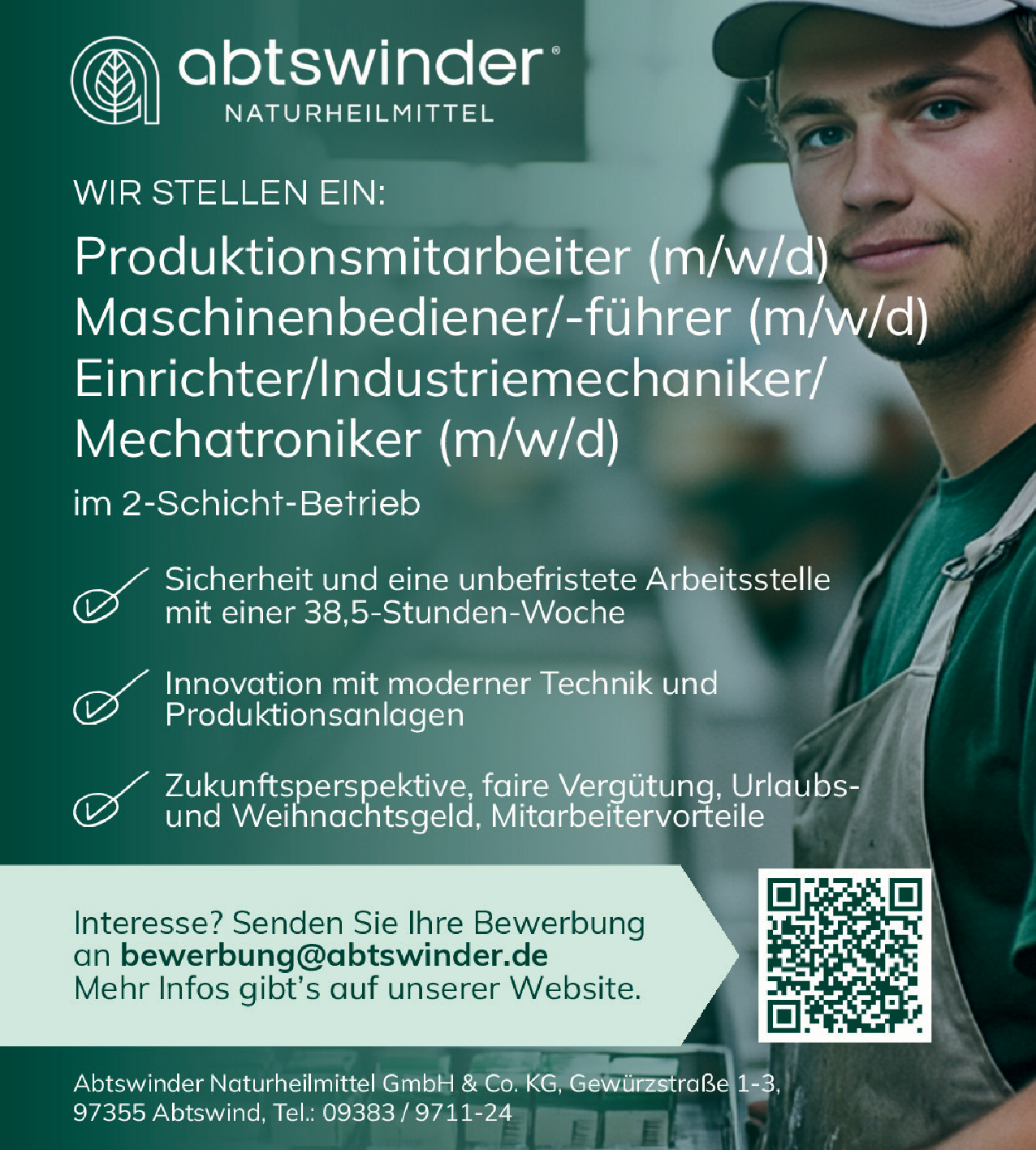 Maschinenbediener/-führer (m/w/d)